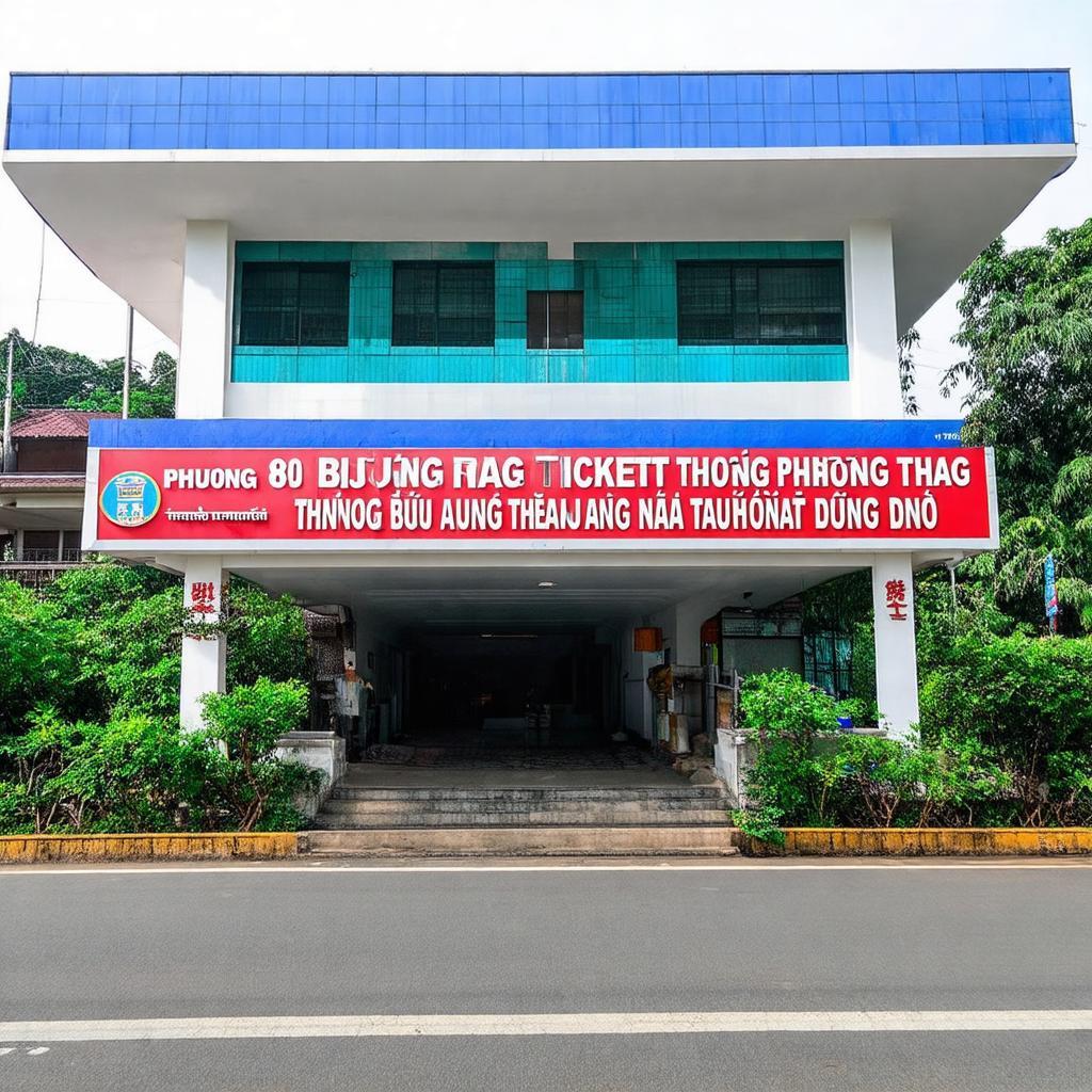 Hinh anh ben ngoai van phong nha xe Phuong Trang tren Quoc Lo 80 o Lai Vung